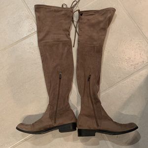 Catherine Malandrino MORCHA OVER-THE-KNEE BOOTS IN TAUPE, size 9
